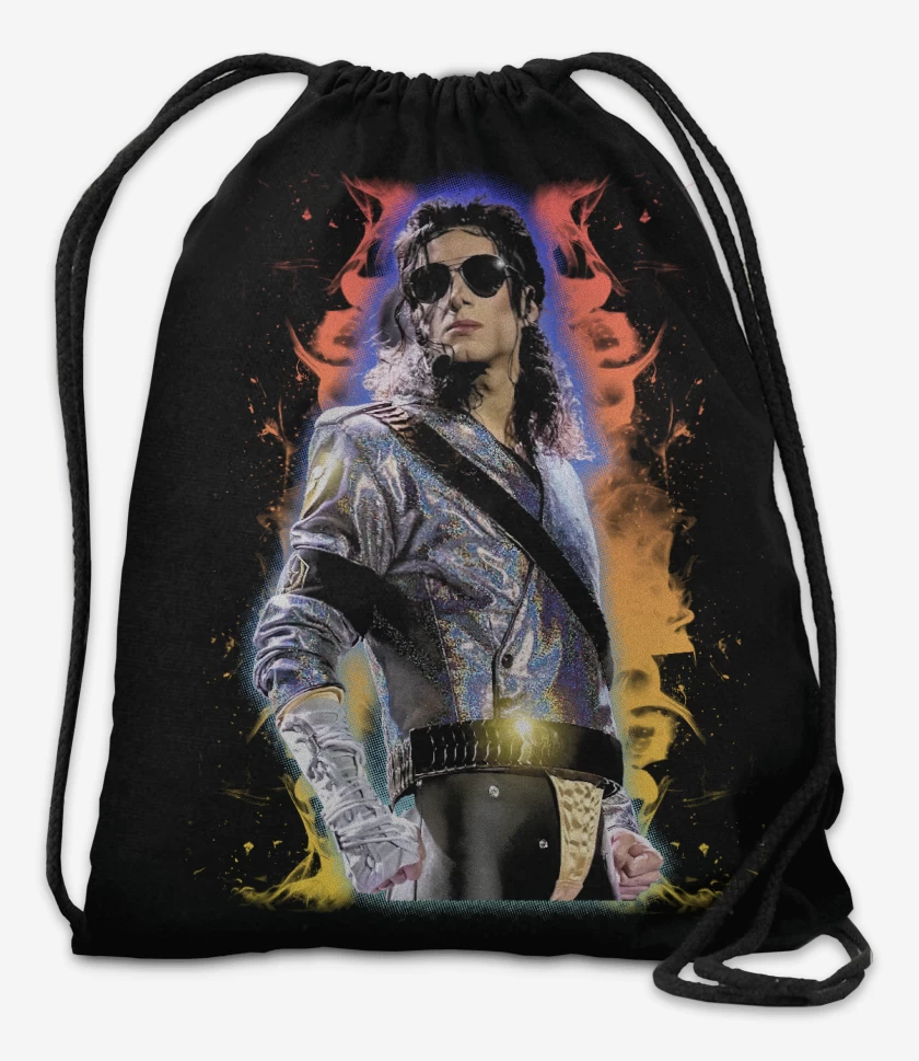 Mochila Negro de Michael King of Pop