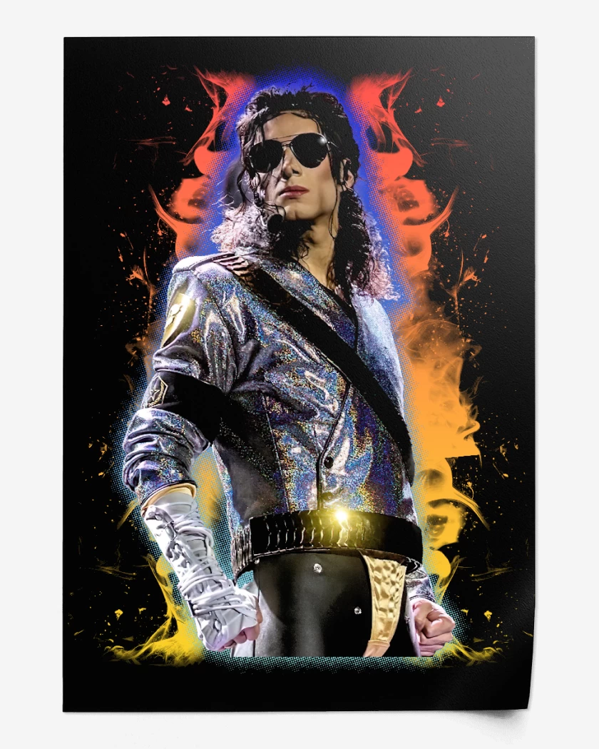 Print Michael King of Pop