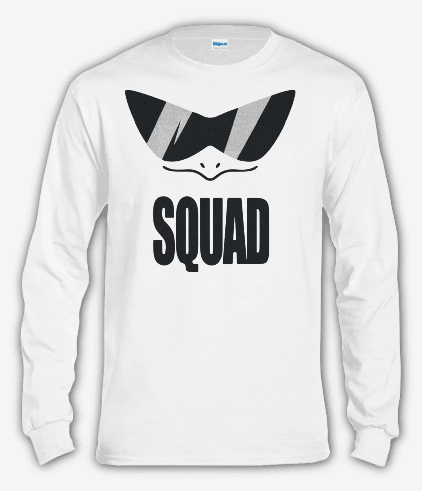Polera manga larga Blanco de Squad