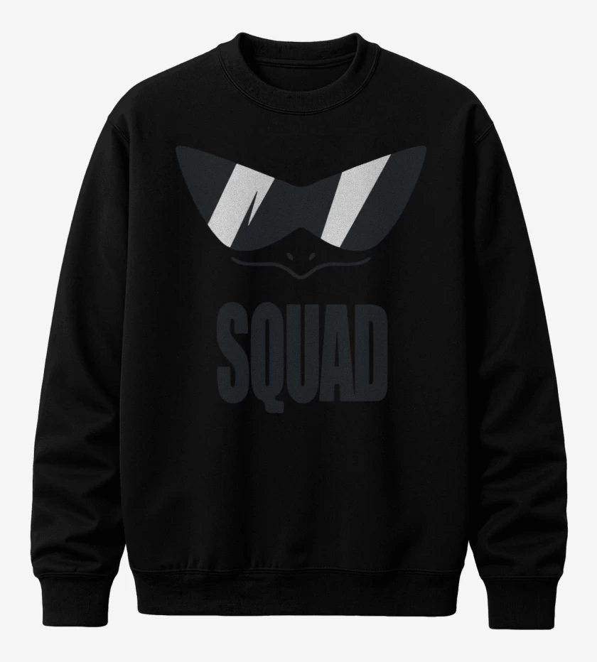 Poleron polo Negro de Squad