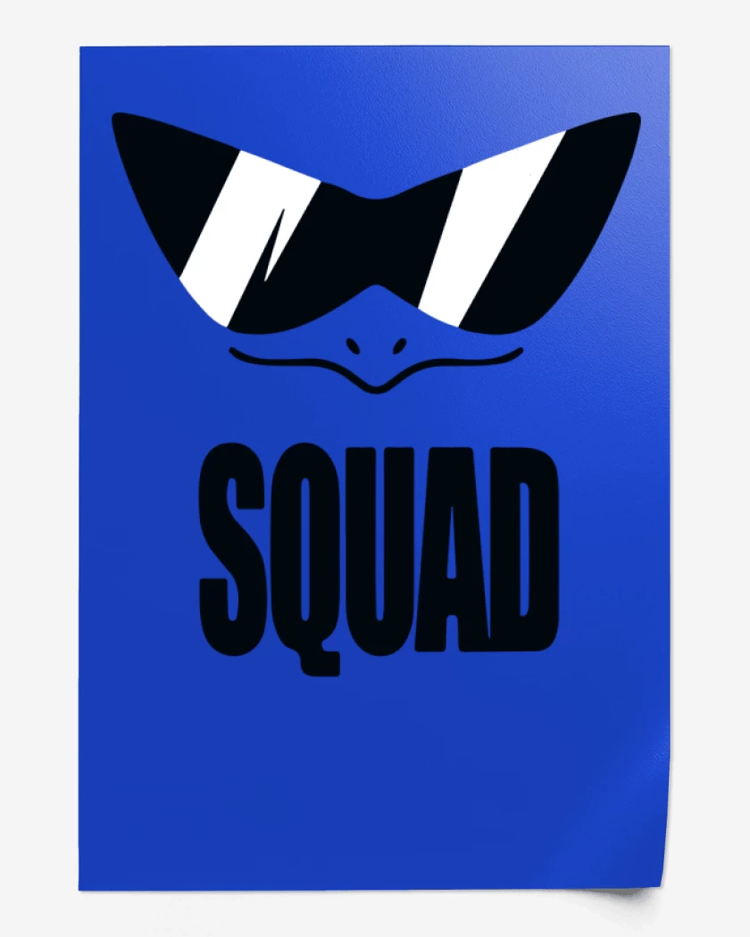 Print Azul Rey de Squad