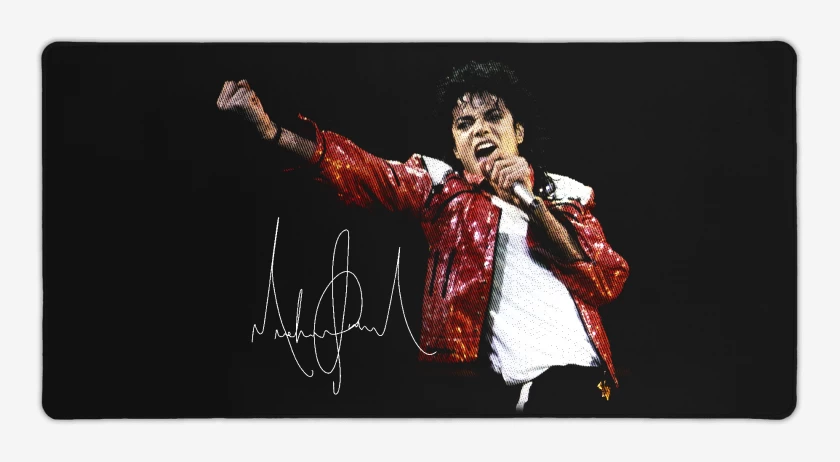 Mouse pad Gamer Negro de Rey del pop