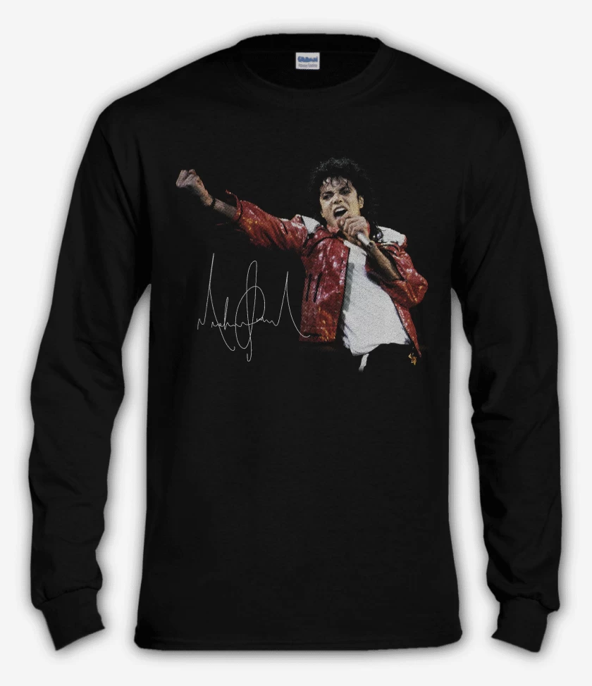 Polera manga larga Rey del pop