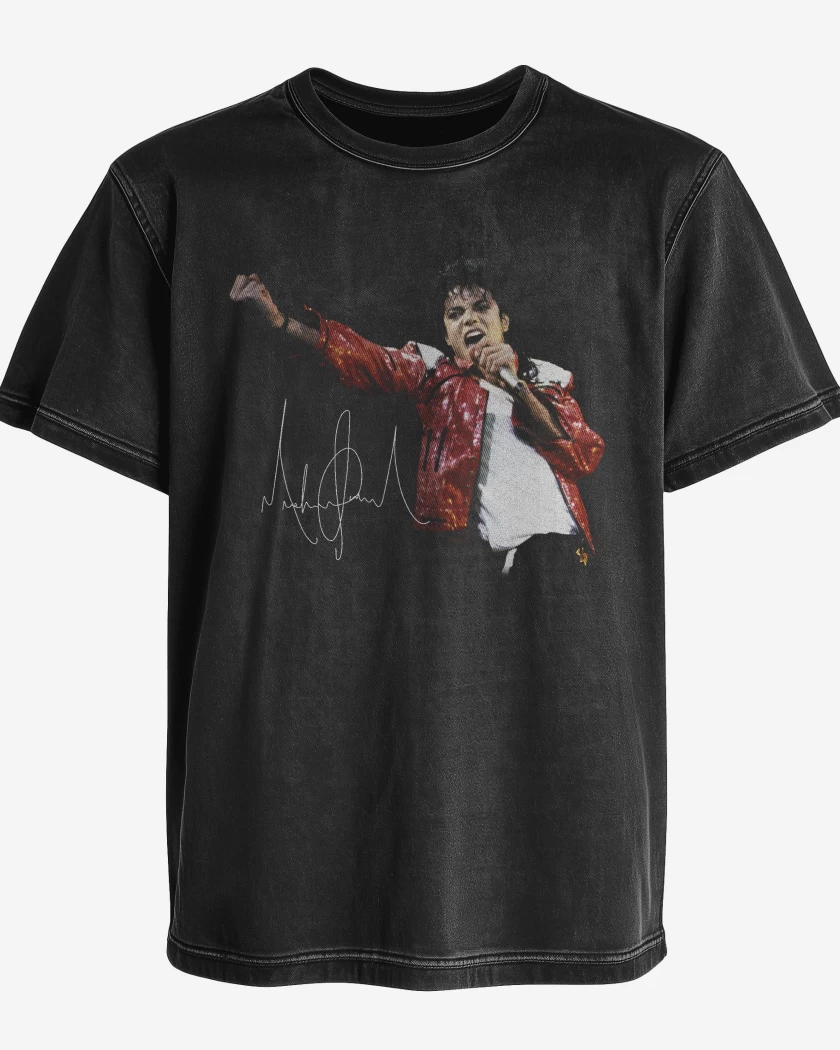 Polera desgastada Rey del pop