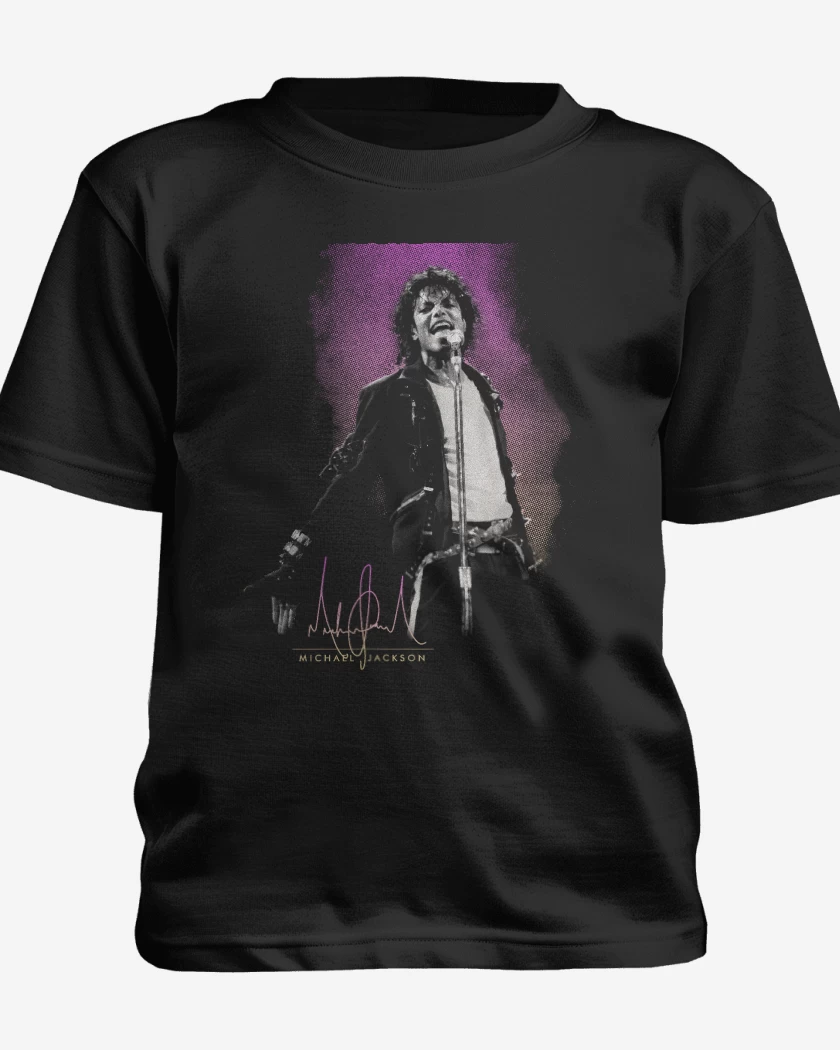 Polera de niño Negro de King of Pop Michael