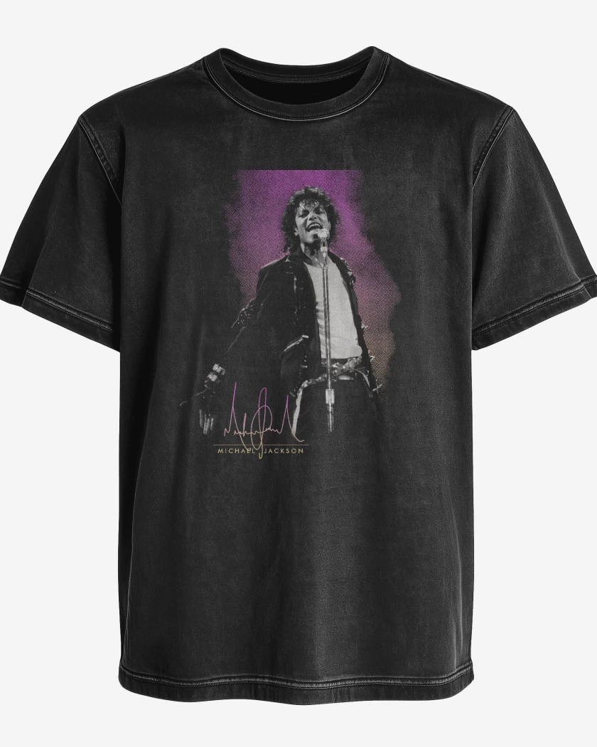 Polera desgastada King of Pop Michael