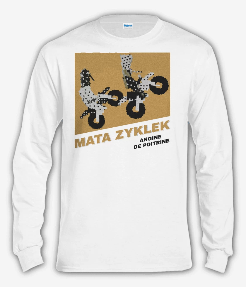 Polera manga larga Blanco de Angine de Poitrine Mata Zyklek B