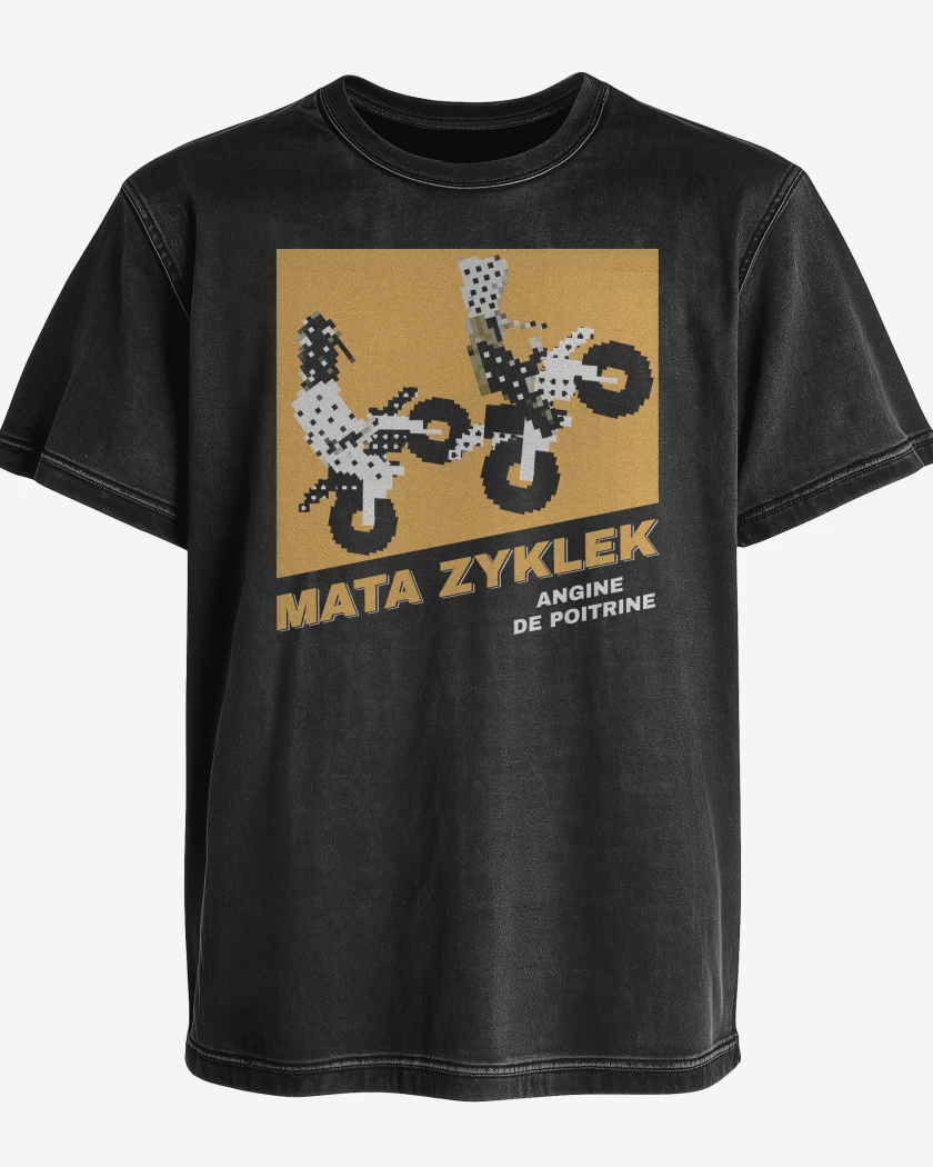 Polera desgastada Angine de Poitrine Mata 