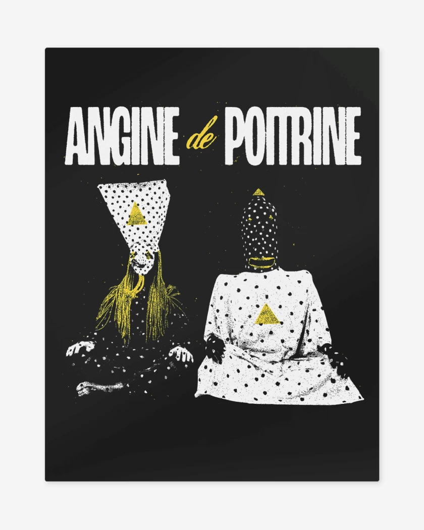 Print metalico Negro de Angine de Poitrine