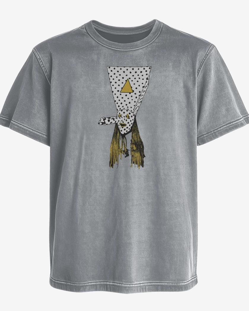 Polera desgastada Angine de Poitrine Khn de Poitrine