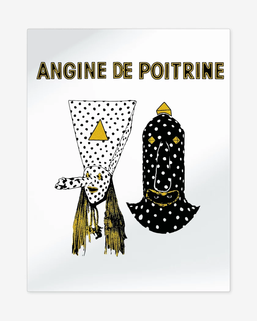 Print metalico Blanco de Angine de Pitrine B