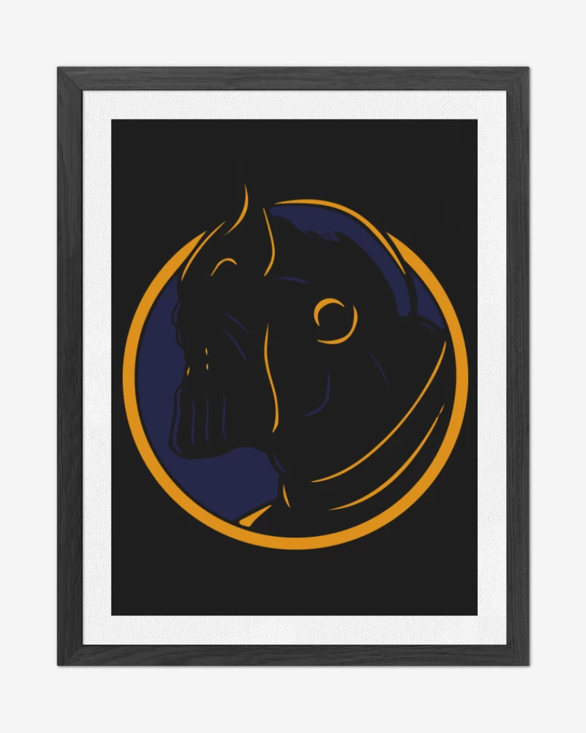 Cuadro decorativo Negro de Thanos