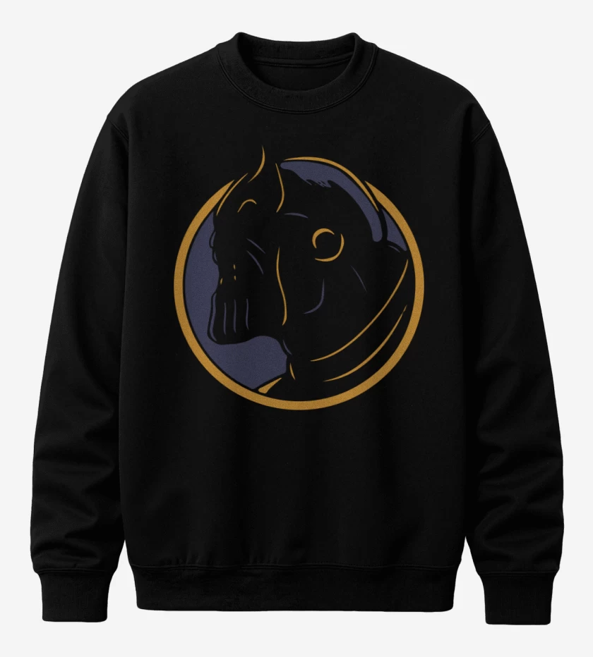 Poleron polo Negro de Thanos