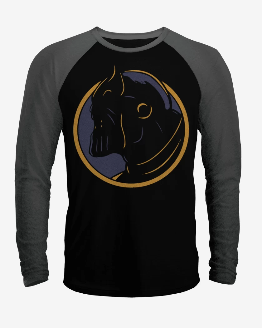 Polera Raglan Negro / Negro Heather de Thanos