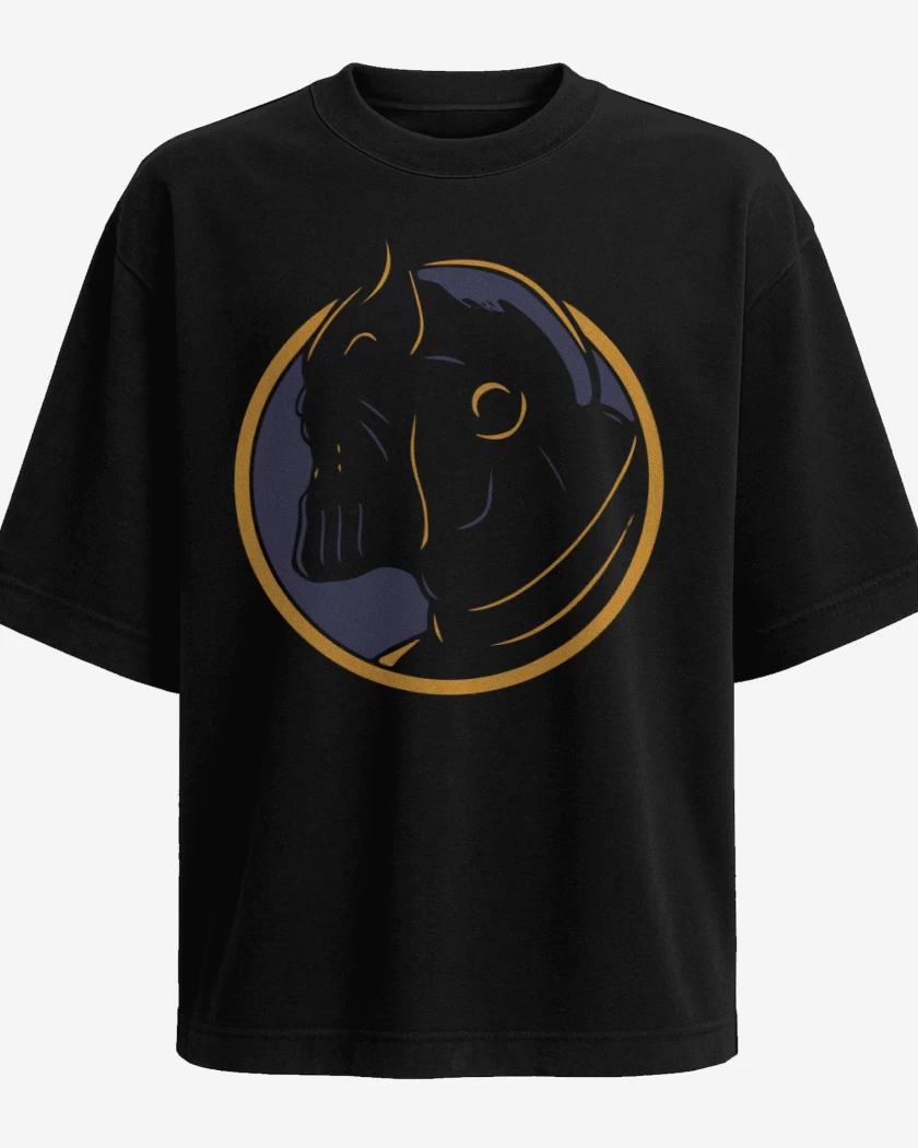 Polera Oversize Negro de Thanos