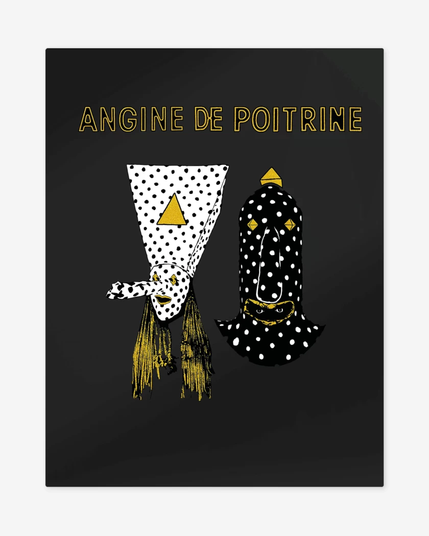Print metalico Negro de Angine de Poitrine N