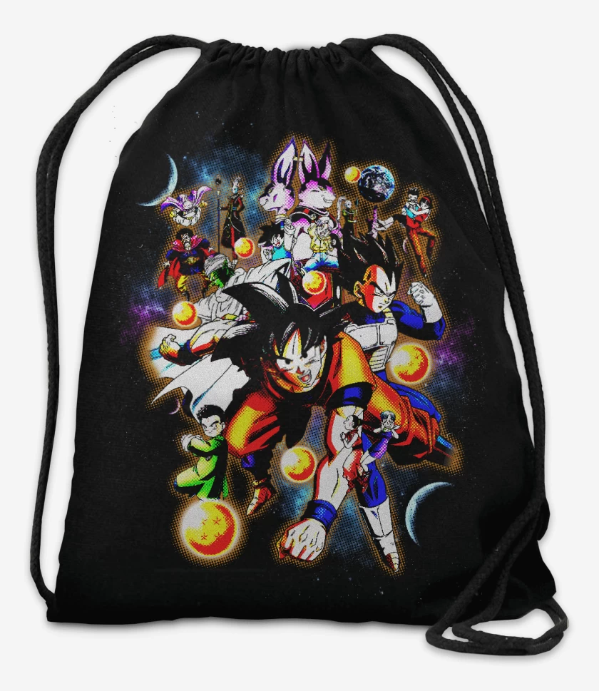 Mochila Negro de Goku and friends
