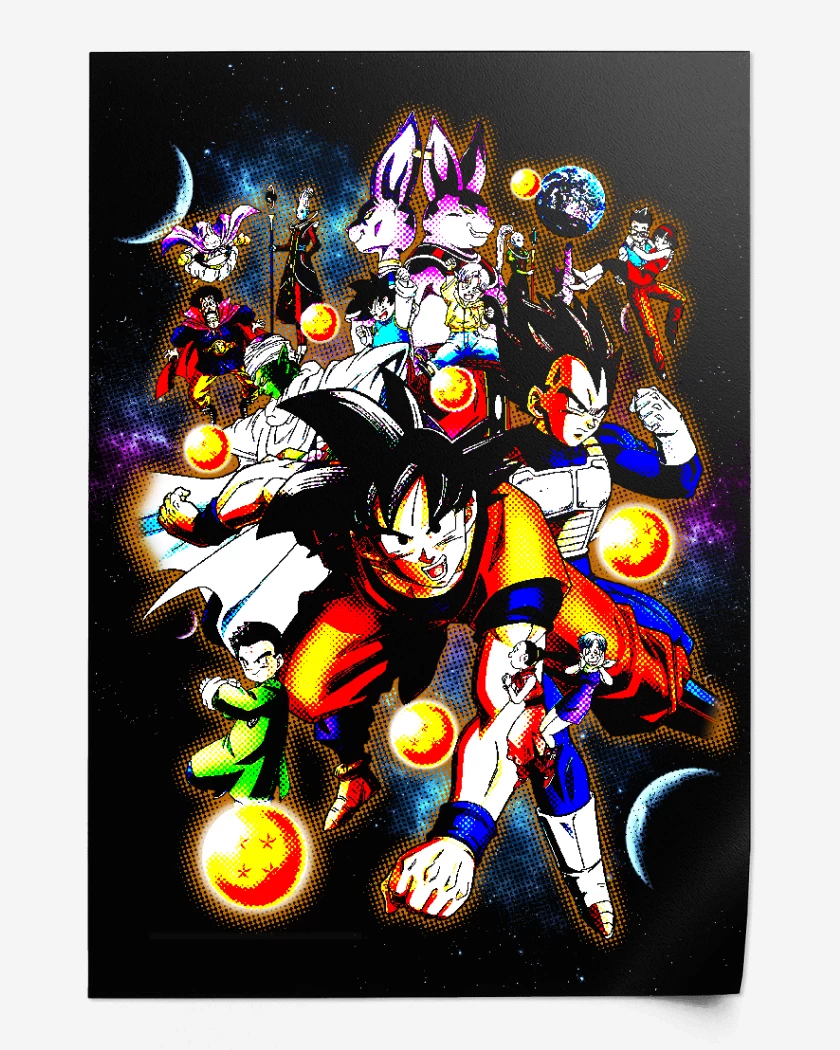 Print Goku and friends