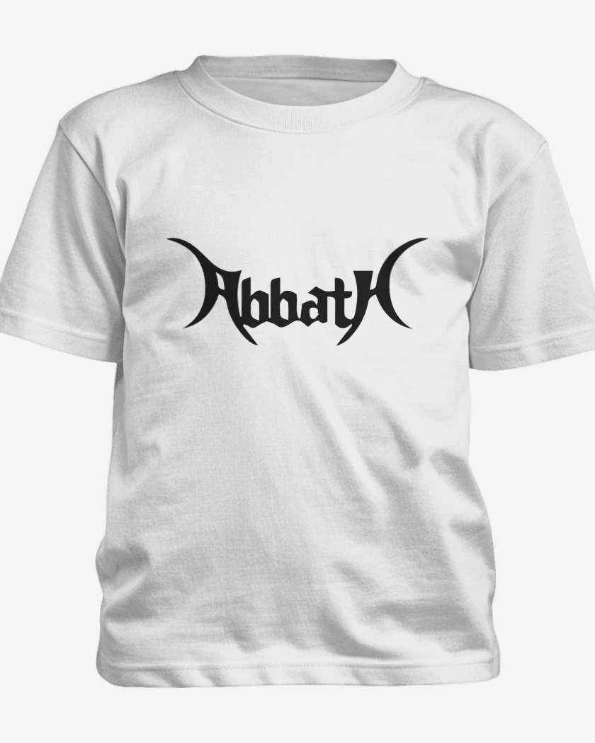 Polera de niño Blanco de Abbath Logo N