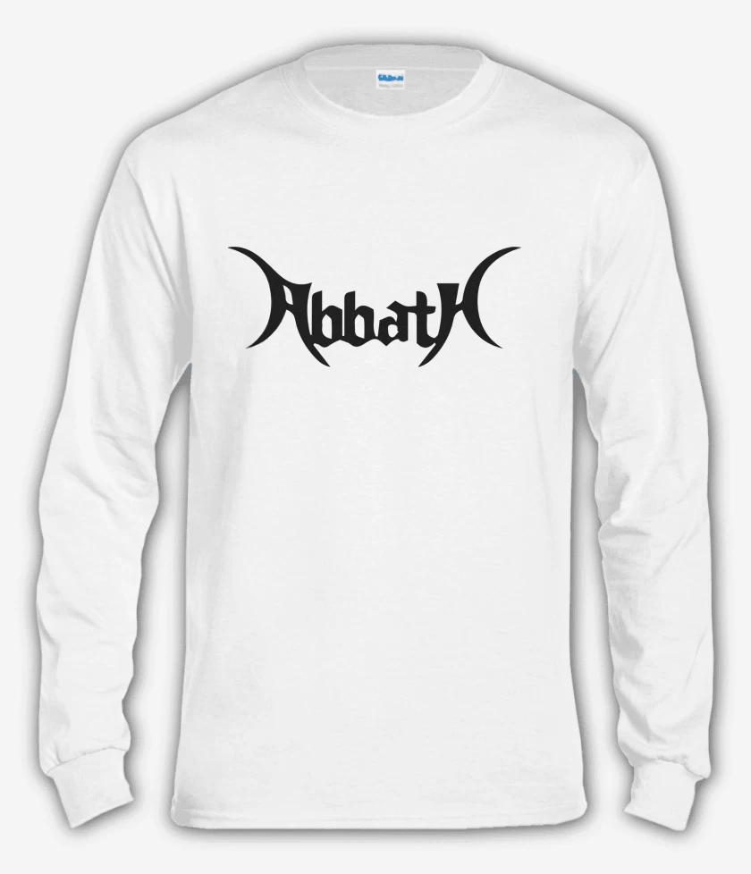Polera manga larga Blanco de Abbath Logo N