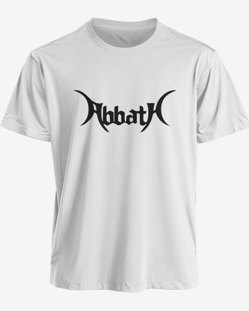 Polera premium Blanco de Abbath Logo N