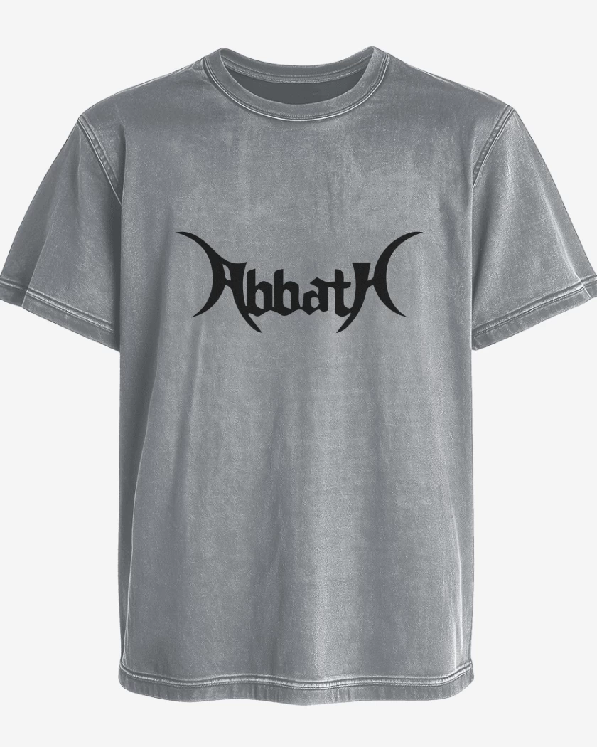 Polera desgastada Abbath Logo N