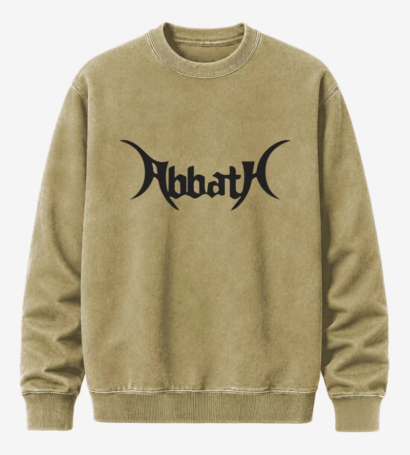 Poleron Polo Acid Wash Beige de Abbath Logo N