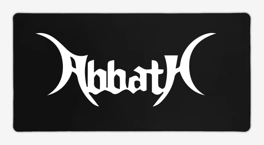 Mouse pad Gamer Negro de Abbath Logo