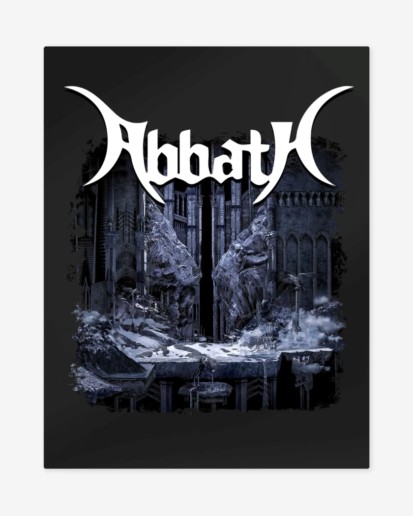 Print metalico Negro de Abbath Count the Dead