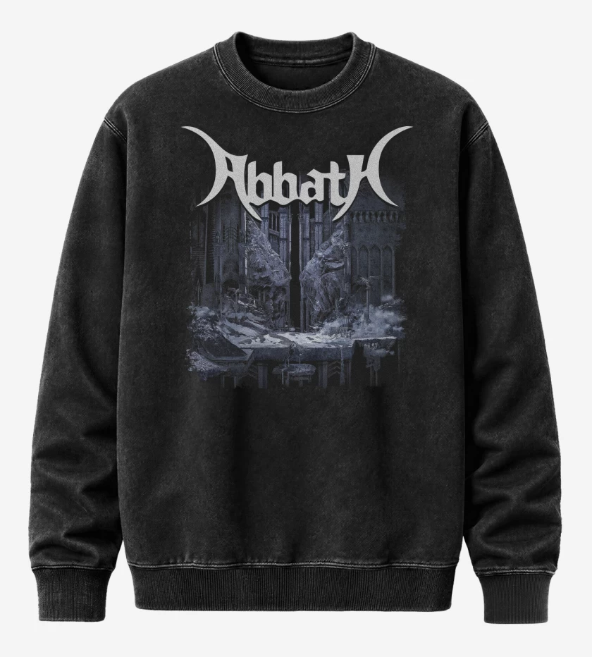 Poleron Polo Acid Wash Negro de Abbath Count the Dead