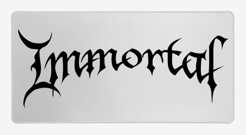 Mouse pad Gamer Blanco de Immortal Logo II