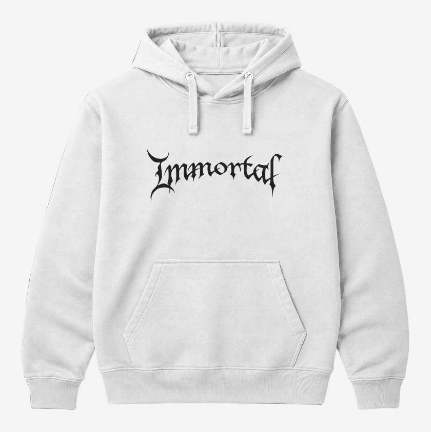 Polerón Canguro Blanco de Immortal Logo II