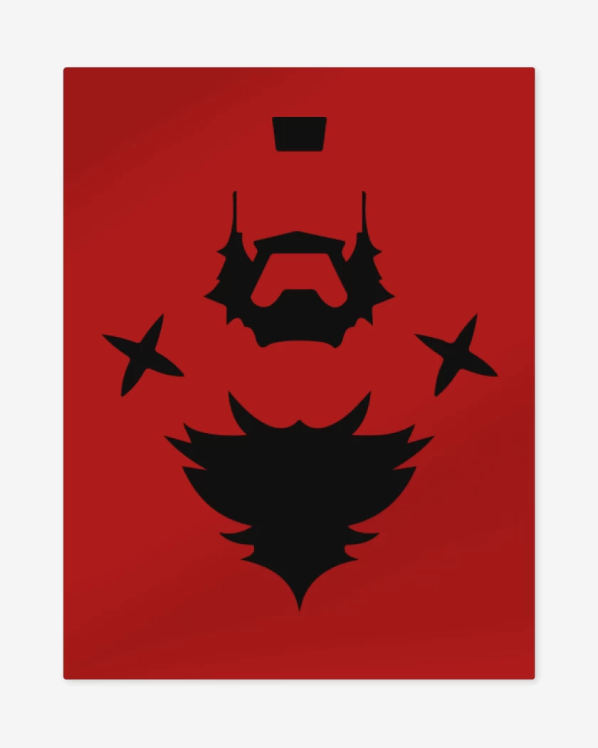 Print metalico Rojo de Zangief