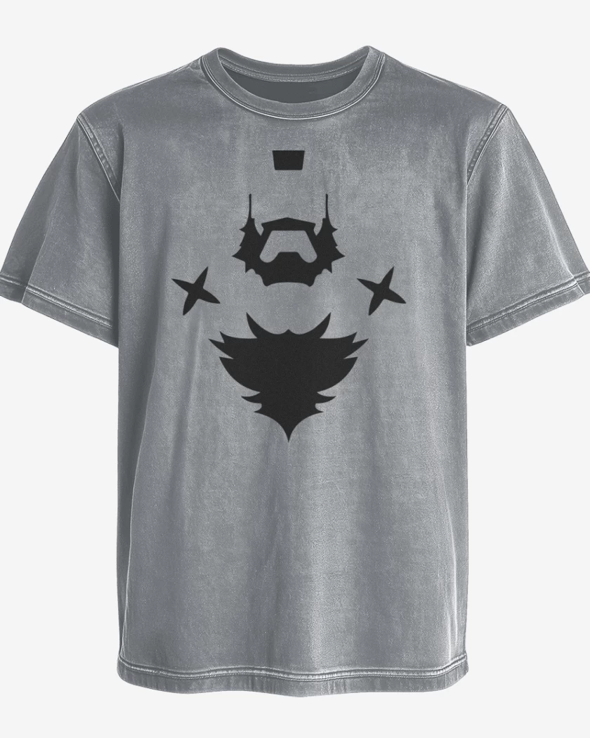 Polera desgastada Gris Melange de Zangief