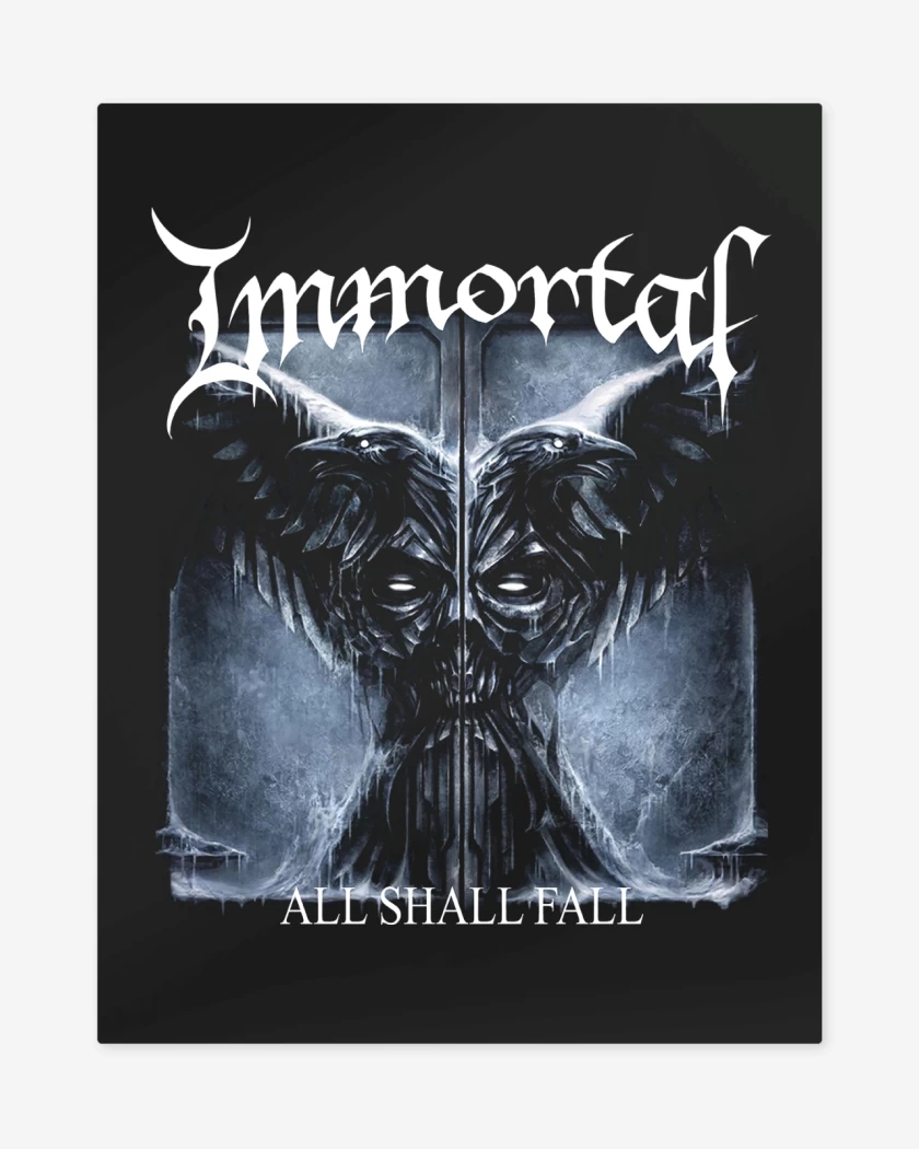 Print metalico Negro de Immortal All Shall Fall