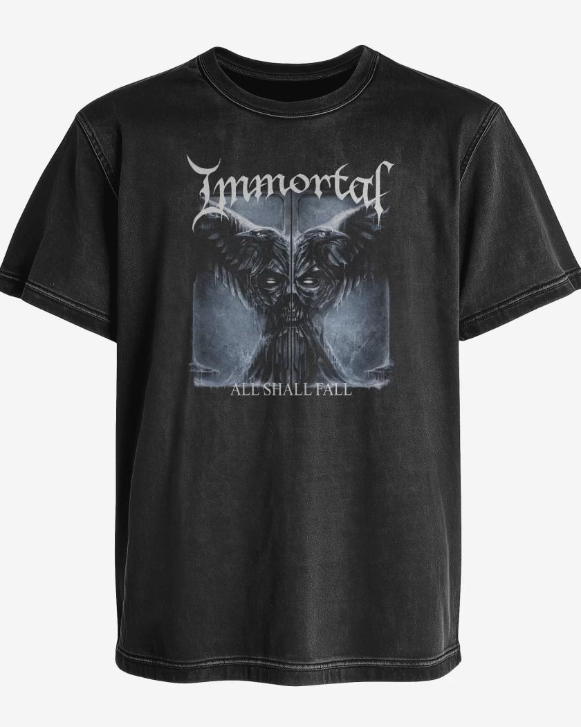 Polera desgastada Immortal All Shall Fall