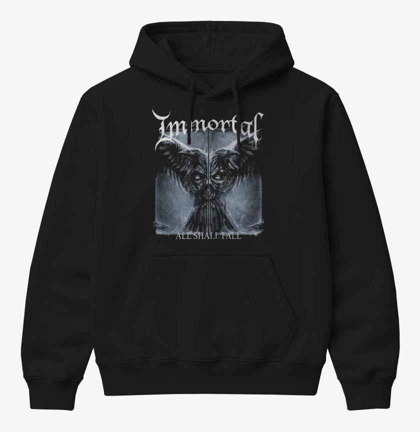 Poleron Canguro básico Negro de Immortal All Shall Fall