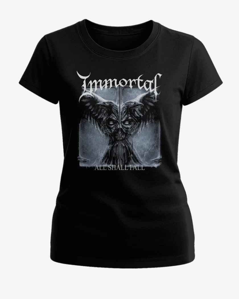 Polera de Mujer Negro de Immortal All Shall Fall