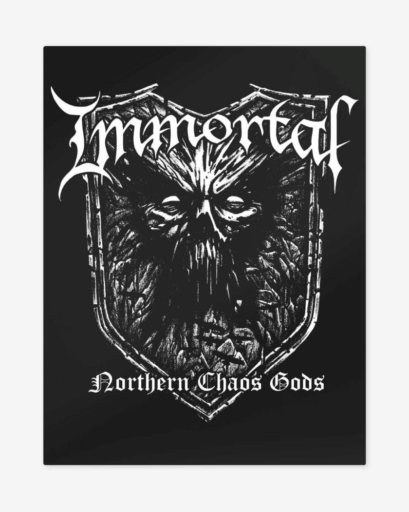 Print metalico Immortal Northern Chaos Gods