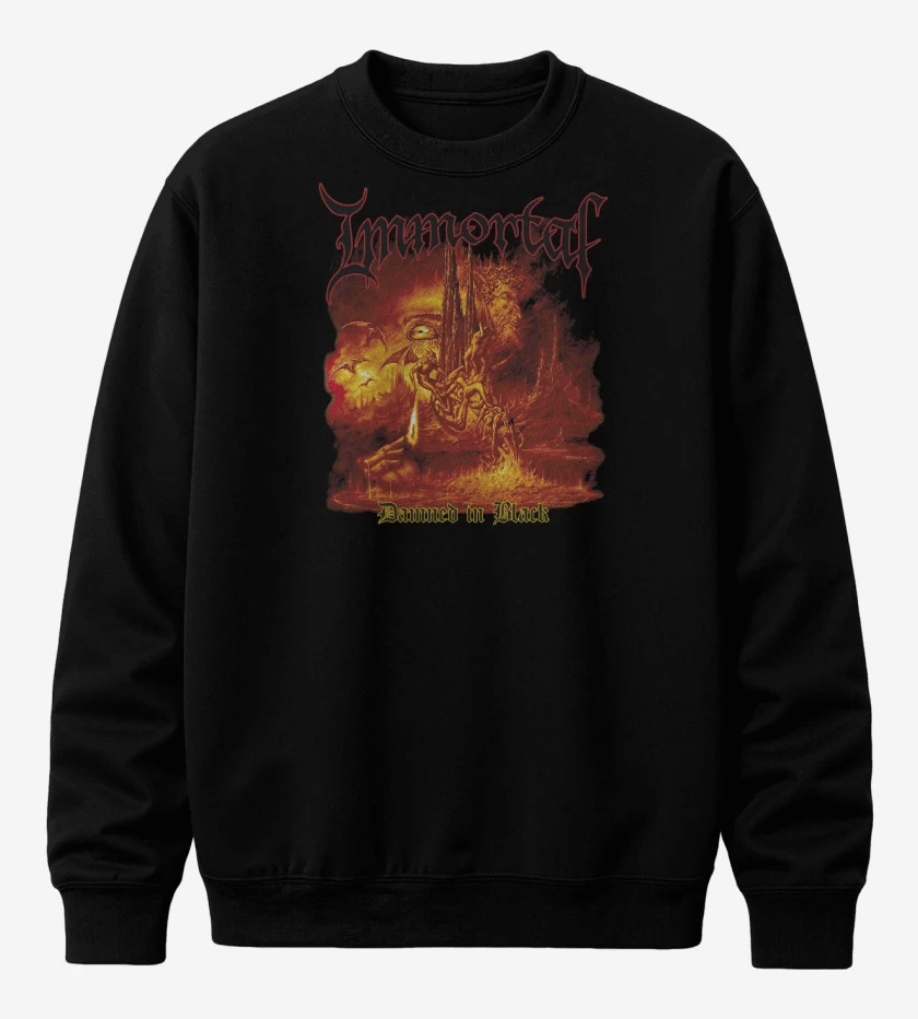 Poleron polo Immortal Damned in Black