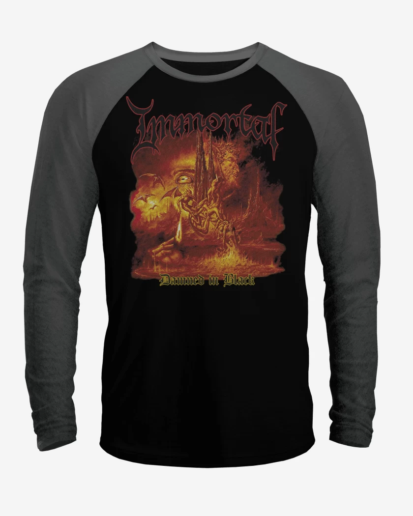 Polera Raglan Immortal Damned in Black