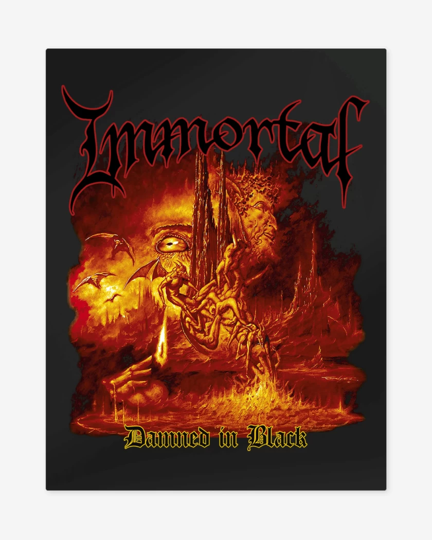 Print metalico Negro de Immortal Damned in Black