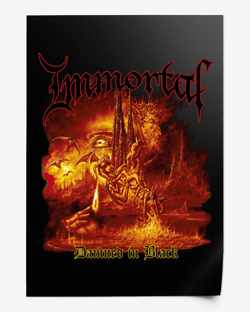 Print Immortal Damned in Black
