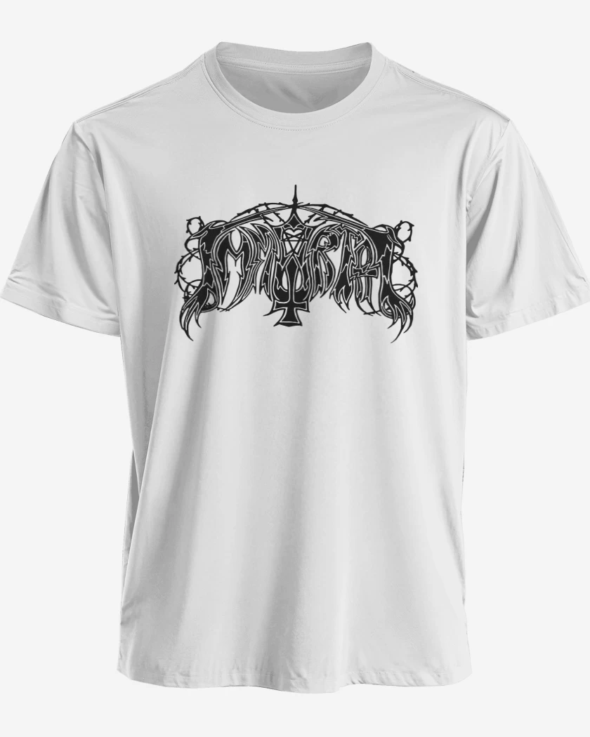 Polera premium Blanco de Immortal Logo I N