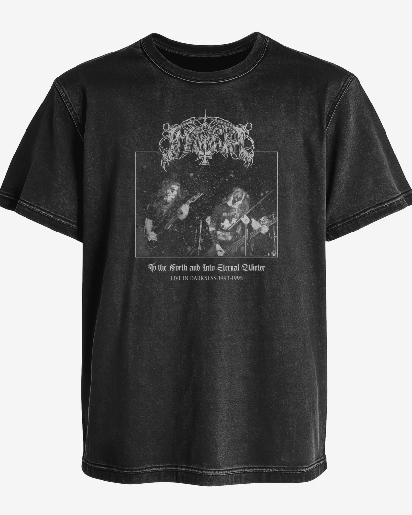 Polera desgastada Immortal To The North and Into Eternal Winter
