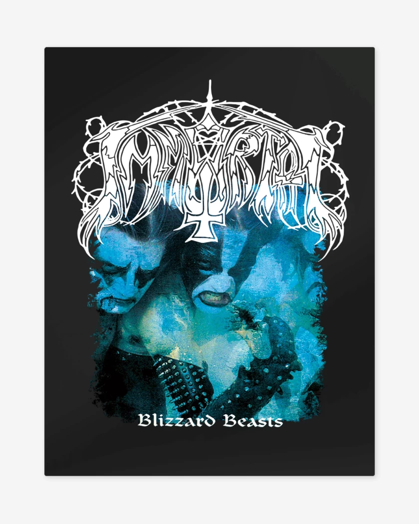 Print metalico Negro de Immortal Blizzard Beast