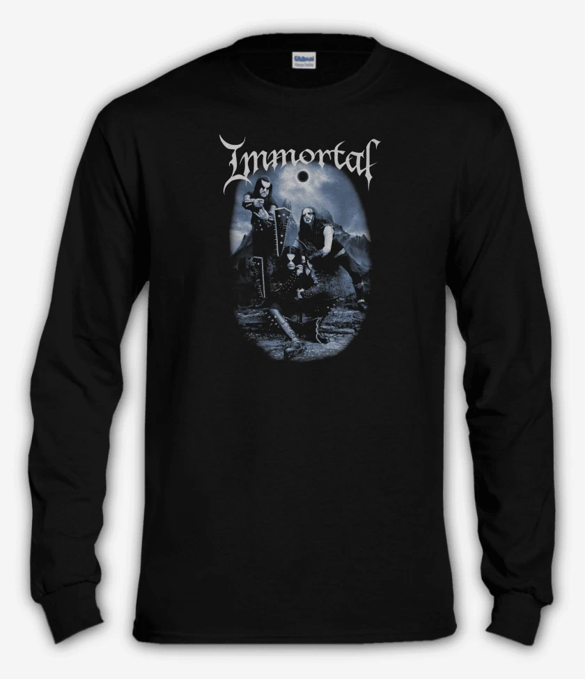Polera manga larga Negro de Immortal Band