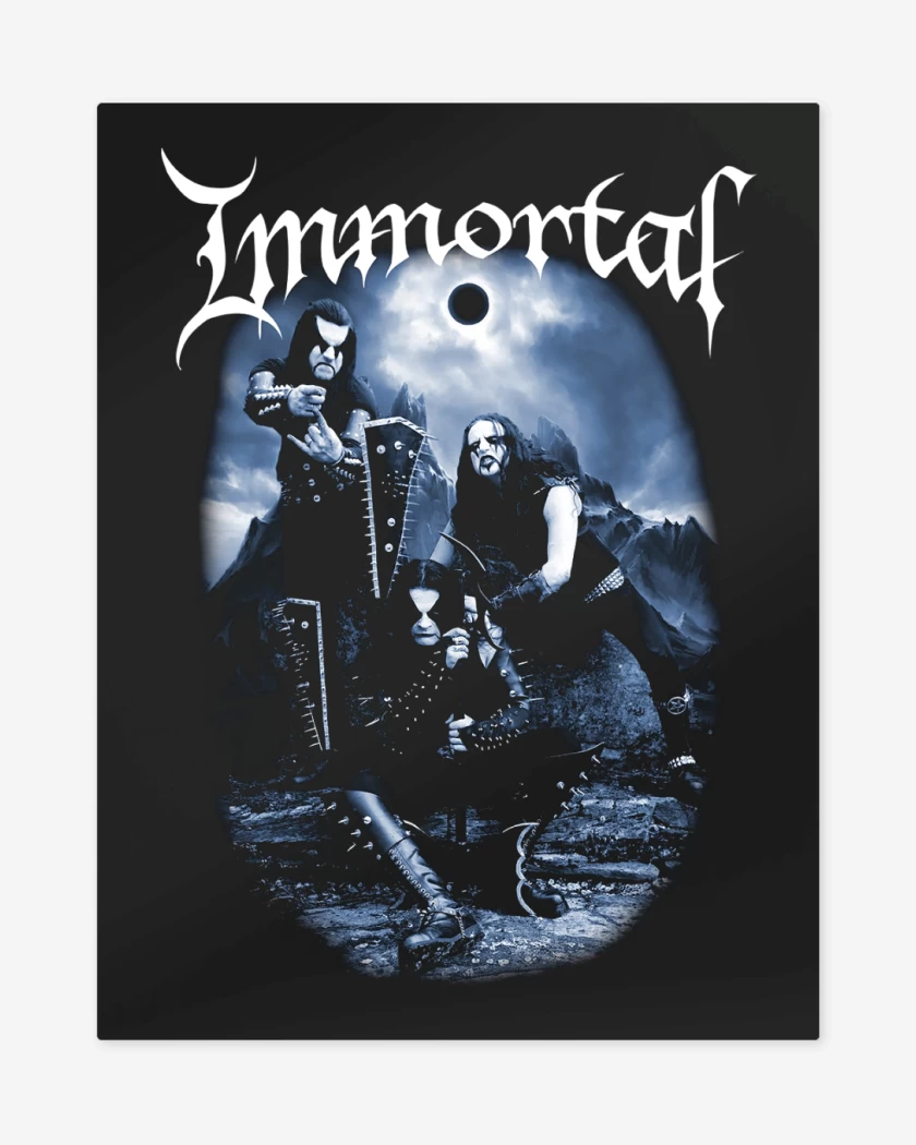 Print metalico Negro de Immortal Band