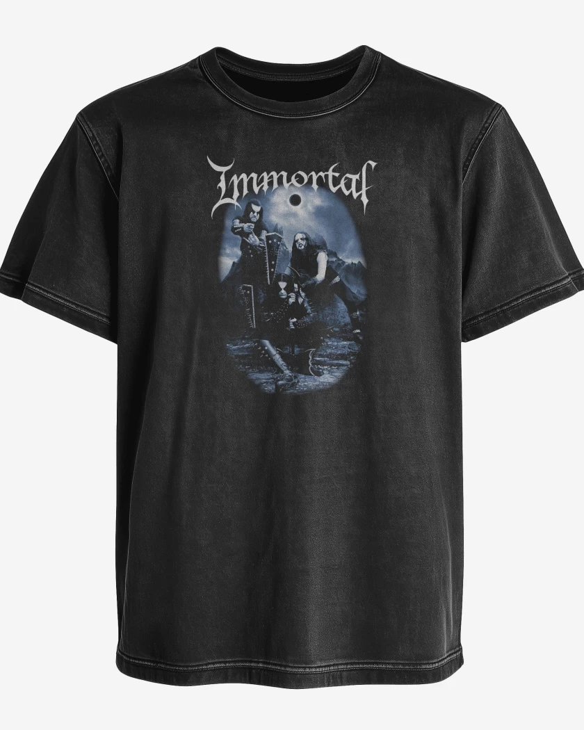 Polera desgastada Immortal Band