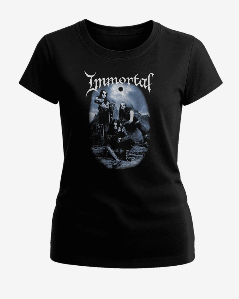 Polera de Mujer Negro de Immortal Band